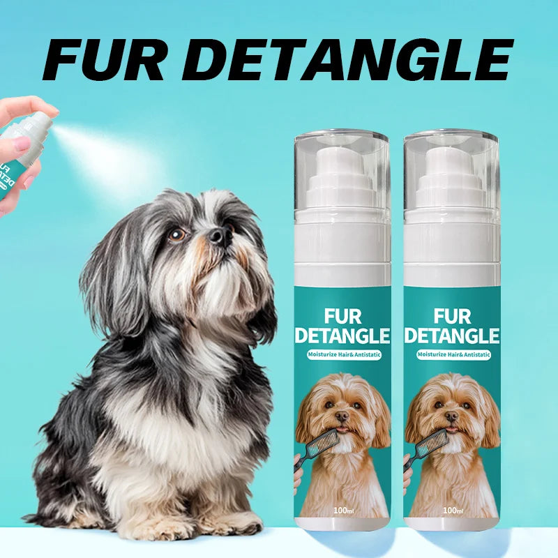 Pet Hair Detangling Spray Non-static Grooming Long Lasting Fluffy Nourishing And Smoothing Hair Treatment Essence Spray